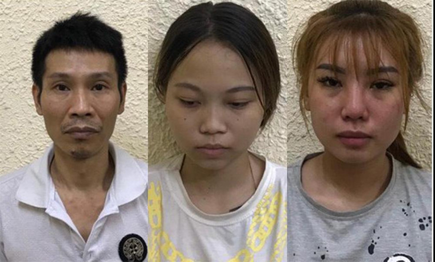 Nhóm đối tượng bị khởi tố.