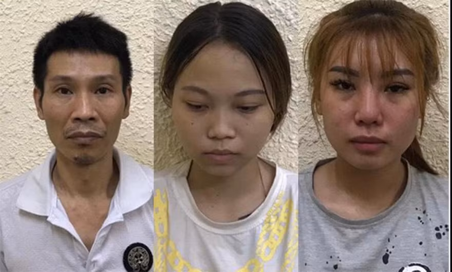 Nhóm đối tượng bị khởi tố.