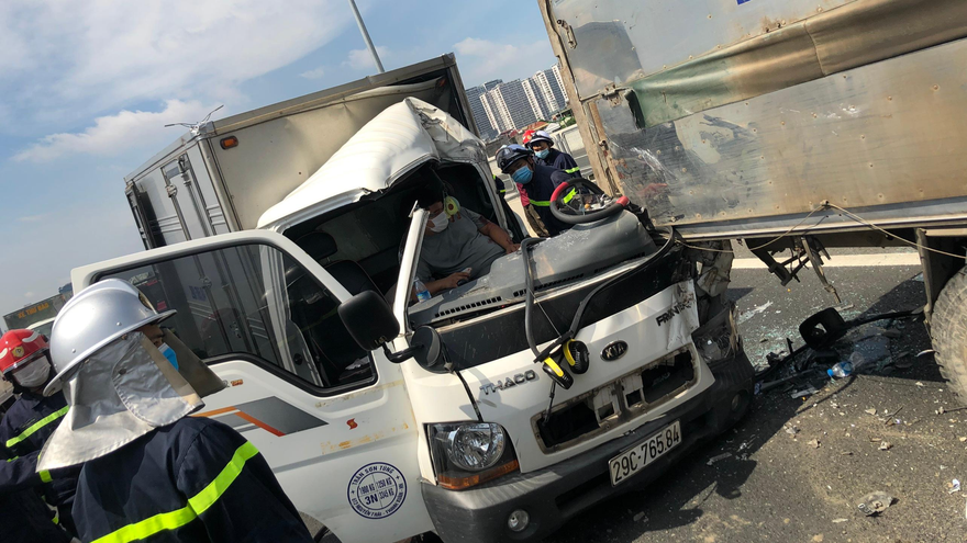 Hiện trường vụ tai nạn.