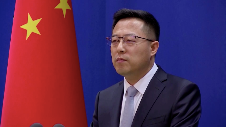 Người phát ngôn Bộ Ngoại giao Trung Quốc Triệu Lập Kiên. (Ảnh: Reuters)