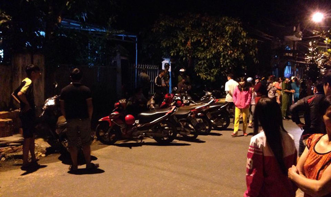 Hiện trường vụ án mạng.