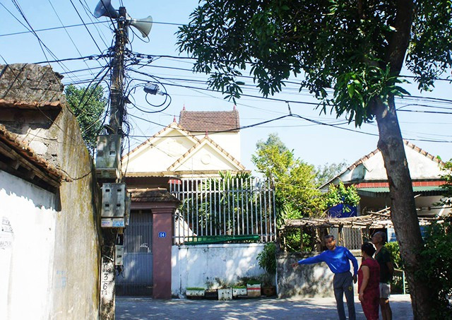 Hiện trường nơi xảy ra sự việc.