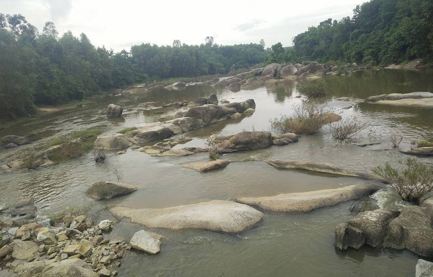 Sông Ly Ly nơi xảy vụ chết đuối thương tâm.