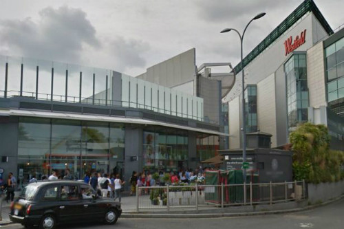 Trung tâm mua sắm ở London nơi đã xảy ra sự việc này. Ảnh: Mirror.