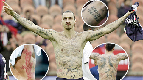 Giải mã các hình xăm bí ẩn của Ibrahimovic
