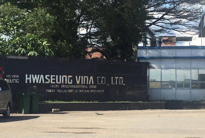 Nơi xảy ra sự cố xì bình hóa chất.