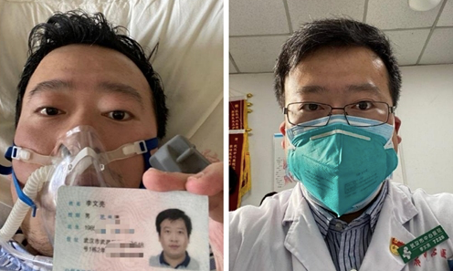 Bác sĩ Li khi đang phải điều trị vì nhiễm nCoV