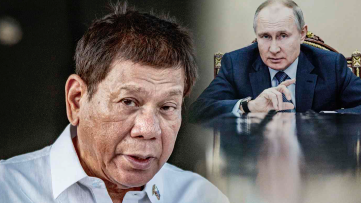 Tổng thống Philippines Rodrigo Duterte gọi ông Putin là "anh hùng yêu thích" của mình. (Ảnh: Getty Images)