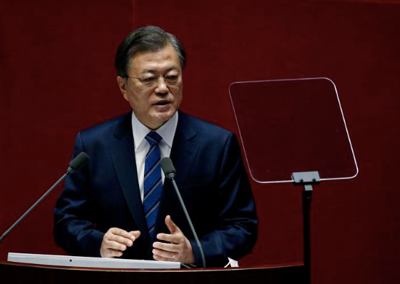 Tổng thống Hàn Quốc Moon Jae-in. (Ảnh: Reuters)