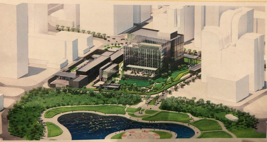 Phác hoạ thiết kế khu phức hợp Đại sứ quán Mỹ mới