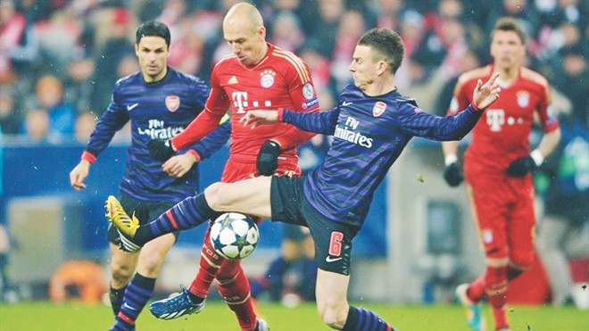 Liệu Arsenal có ngăn cản được bước tiến của Bayern?. Ảnh: Getty Images