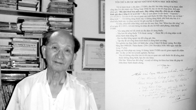 Nhà giáo ưu tú Châu An và bức thư tâm huyết gửi về báo Khoa học & Đời sống