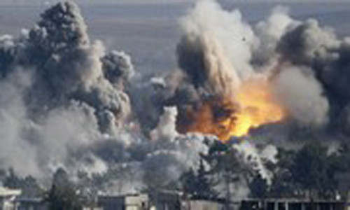 Không quân Nga không kích một cơ sở của IS ở Syria.