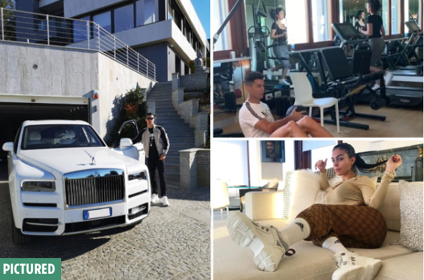 Khu biệt thự của Ronaldo được tạo nên từ hai nhà riêng biệt, với nhiều khu chức năng khác nhau. (Ảnh: The Sun)