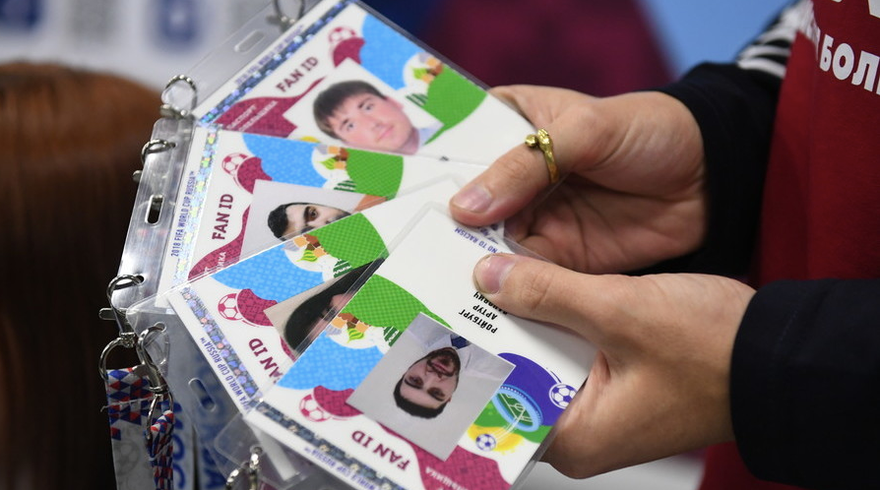 Mẫu thẻ Fan ID. (Ảnh: Sputnik)