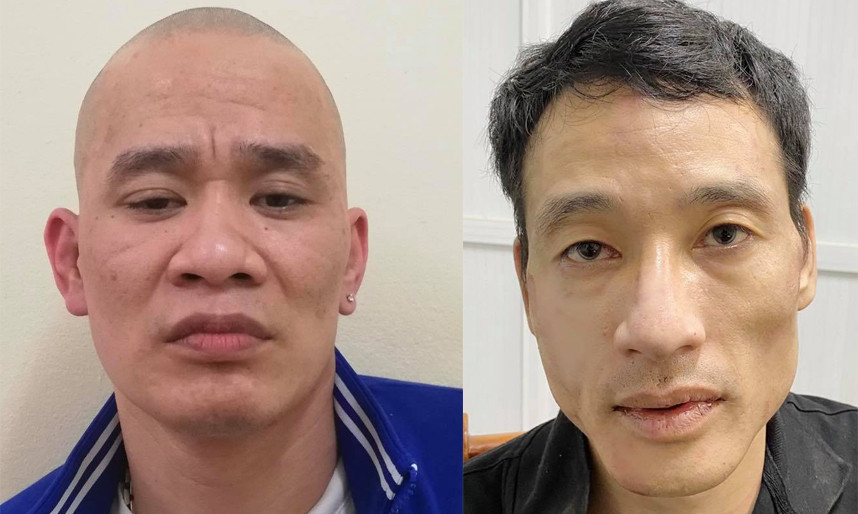 Hai đối tượng Dũng (trái) và Thành.