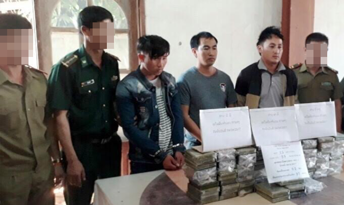 Các đối tượng cùng tang vật trong chuyên án.