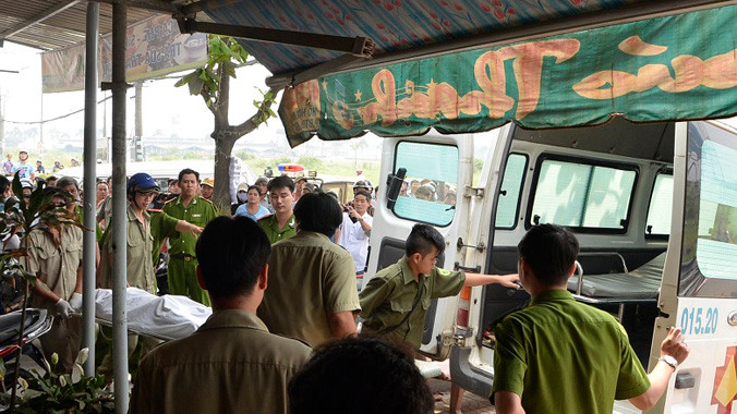 Hiện trường vụ việc.