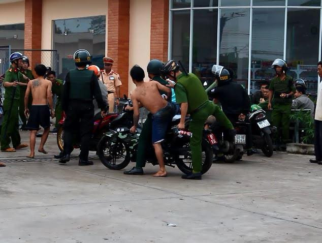 Các đối tượng bị bắt lại sau khi trốn trại.