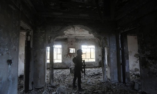 Chiến thắng của lực lượng vũ trang Iraq trước IS ở Ramadi được ca ngợi là một đòn giáng mạnh vào tổ chức này. Ảnh minh họa: AFP.