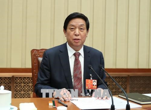 Ông Lật Chiến Thư làm Chủ tịch Quốc hội Khóa XIII. . Ảnh: THX/TTXVN 