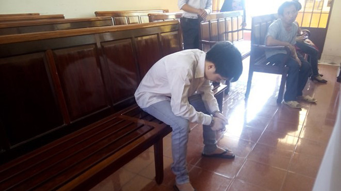 Bị cáo tại tòa sơ thẩm.