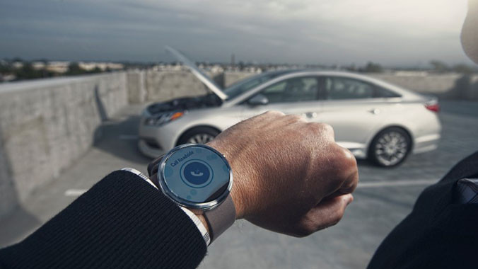Có thể điều khiển xe Hyundai từ xa với đồng hồ Blue Link