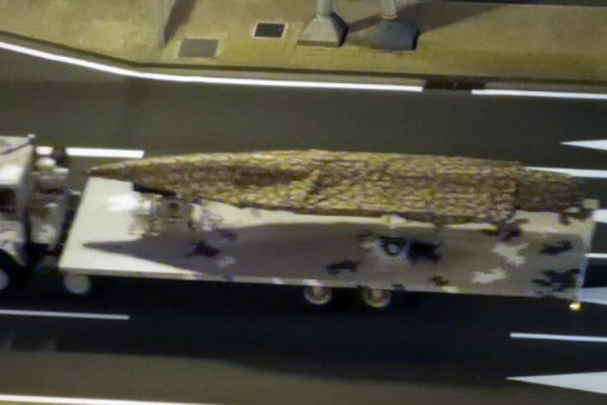 Hình ảnh chiếc máy bay do thám siêu thanh DF-8 xuất hiện trong buổi tập chuẩn bị cho lễ diễu binh mừng quốc khánh Trung Quốc. (Ảnh: SCMP)