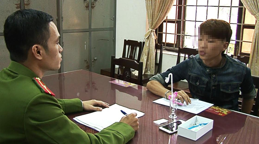 Công an lấy lời khai đối với “chủ mưu” Nguyễn Đắc T. 