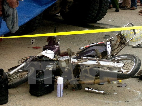 Hiện trường một vụ tai nạn. Ảnh minh họa. Ảnh: Thế Lập/TTXVN