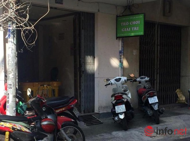 Tiệm trò chơi điện tử, nơi xảy ra vụ cướp. 