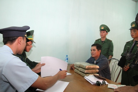 Đối tượng Phúc tại cơ quan điều tra