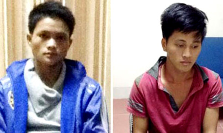 Thào Seo Lao và Vàng Seo Vu khi bị bắt