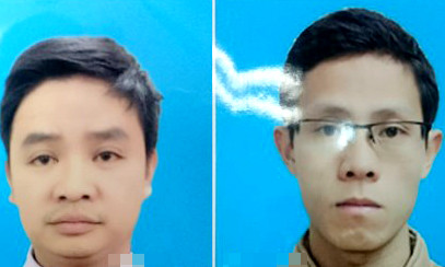 Đối tượng Điệp (trái) và Quân (phải)