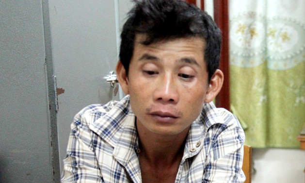 Hung thủ giết người bị bắt khi còn đang "ngáo đá". Ảnh: Cơ quan công an cung cấp