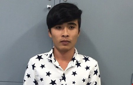 Hiếu tại cơ quan điều tra. Ảnh: HT 