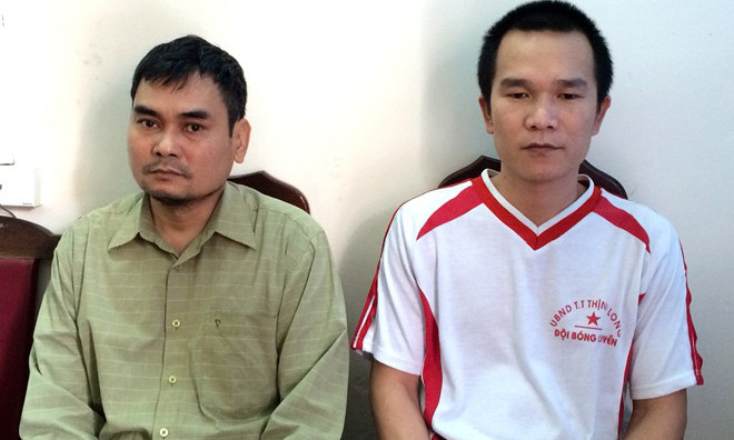 Đỗ Kim Nhật và Đỗ Nhật Tây. Ảnh: Tùng Lâm