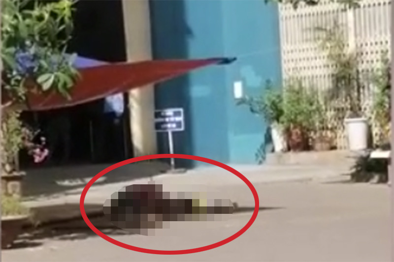 Hiện trường vụ việc.