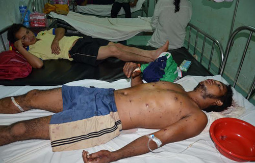 Các công nhân đã qua cơn nguy kịch. Ảnh: Kh Uyên/VnExpress