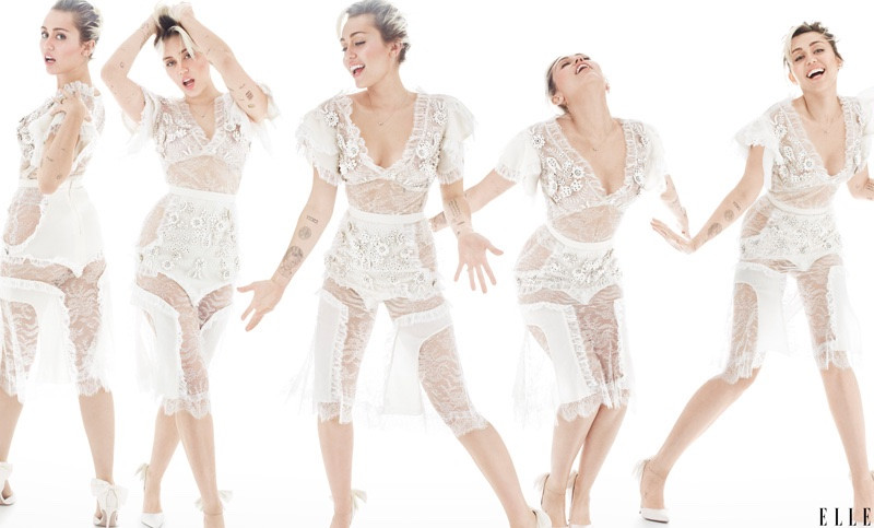 Diện bodysuit xuyên thấu, ‘cô nàng nổi loạn’ Miley Cyrus gợi cảm bất ngờ