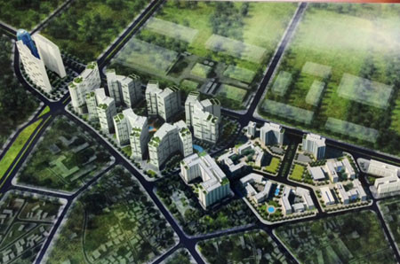 Phối cảnh Khu đô thị hỗ trợ - Khu công nghiệp Sài Đồng B