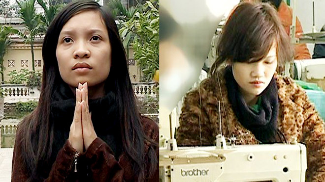 Hai chị em Luyến (trái) và Ngoan