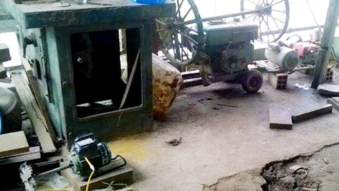 Xưởng mộc - nơi xảy ra vụ tai nạn