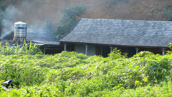 Vị trí nơi Ngô Thị N. gây án sát hại mẹ đẻ chiều ngày 23/7. Ảnh: Báo Lào Cai