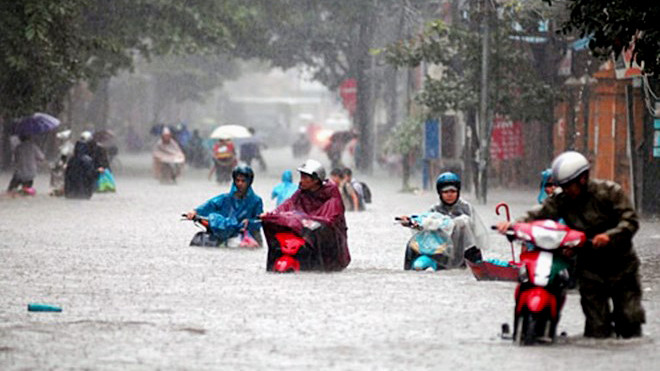 Hà Nội trong trận lụt lịch sử năm 2008