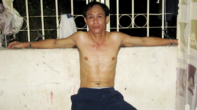 Nghi phạm ra tay sát hại cả nhà vợ tại cơ quan công an - Ảnh: Thanh Nga