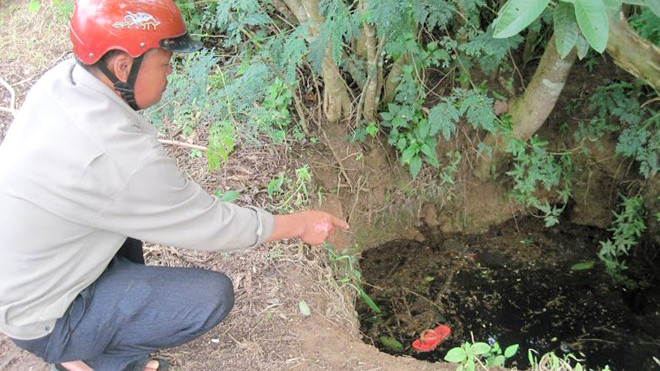 Hiện trường nơi phát hiện chị Thuật và con trai chết