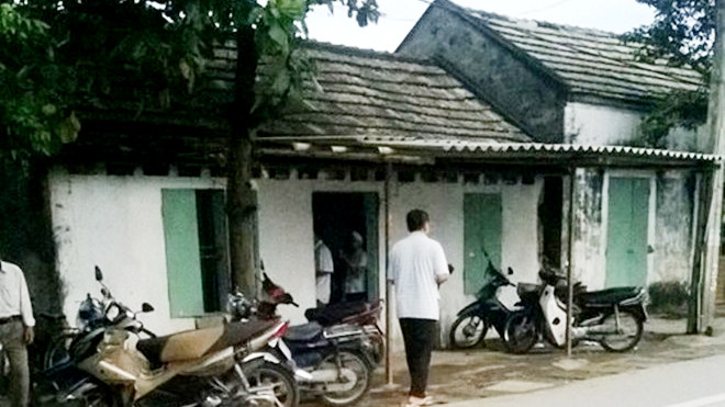 Ngôi nhà nơi xảy ra cuộc xô xát dẫn đến án mạng