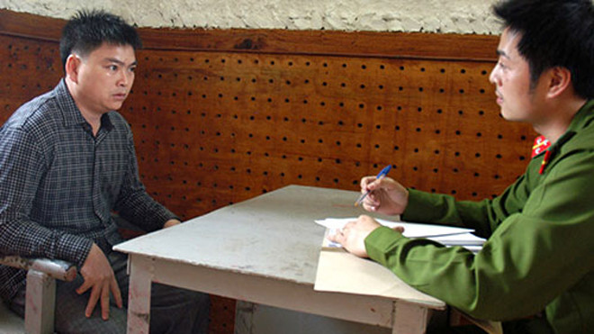 Ông Nguyễn Văn Ký làm việc tại cơ quan điều tra. Ảnh: TTXVN