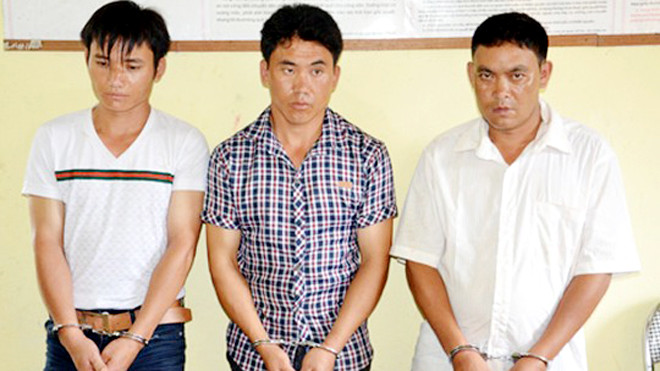 3 đối tượng bị bắt giữ tại cơ quan điều tra